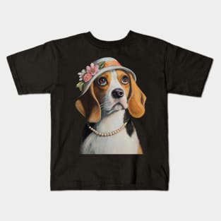 Beagle Mom Kids T-Shirt